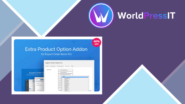 Extra Product Options Addon for Export Order Items Pro screenshot