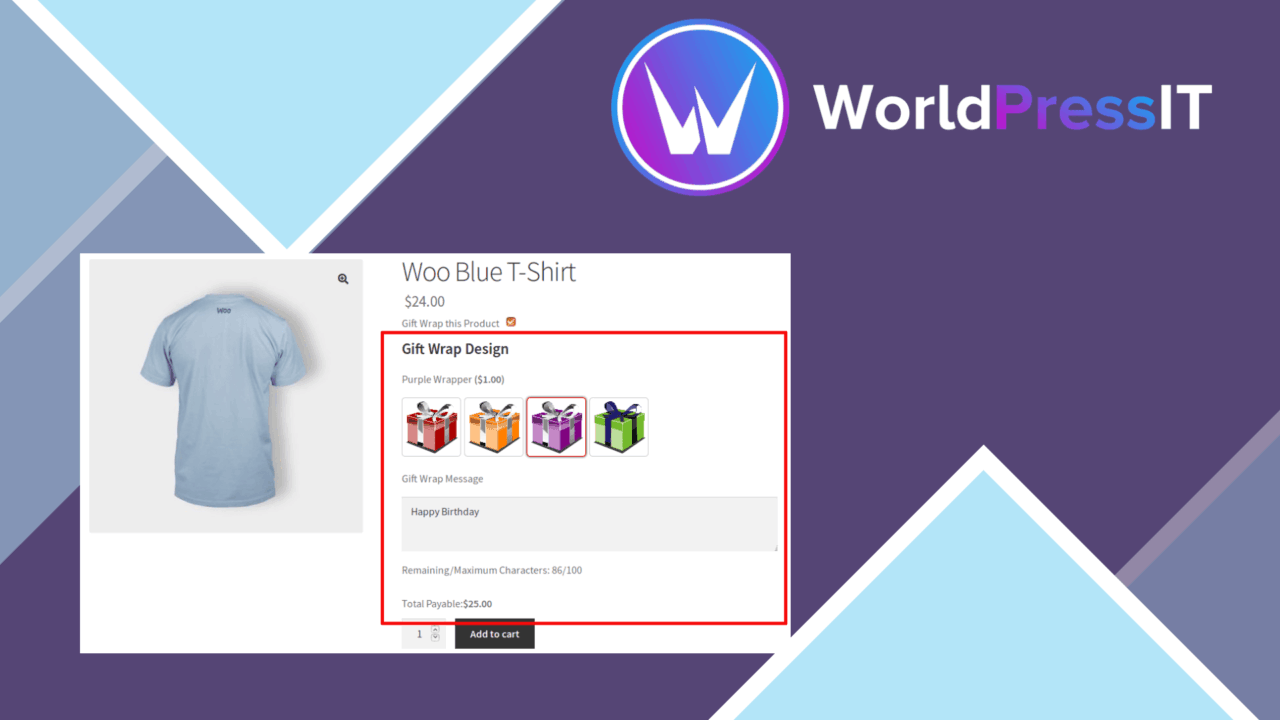 Gift Wrapper for WooCommerce screenshot