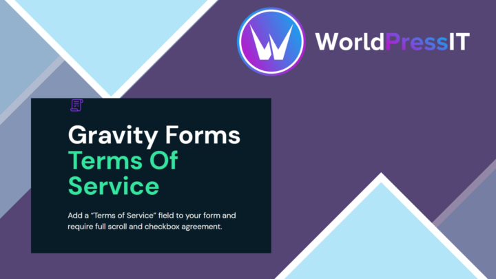Gravity Forms Terms Of Service screenshot