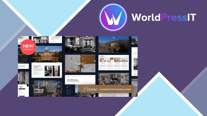 Hoteller Hotel Booking WordPress screenshot
