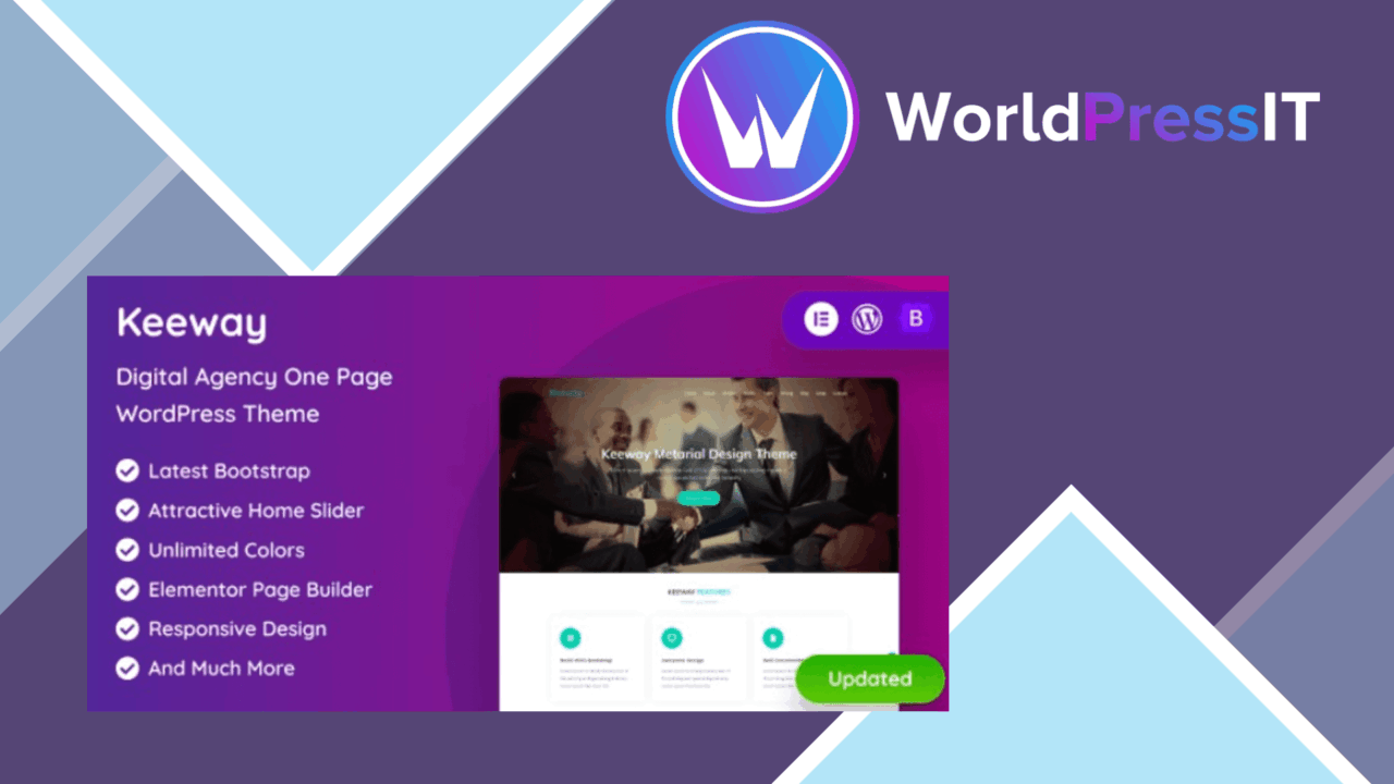 Keeway – Digital Agency One page screenshot