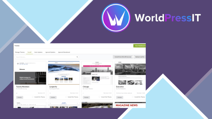 MainWP screenshot