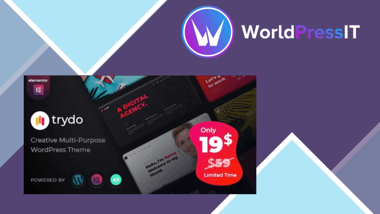 Trydo – Creative Agency and Portfolio screenshot