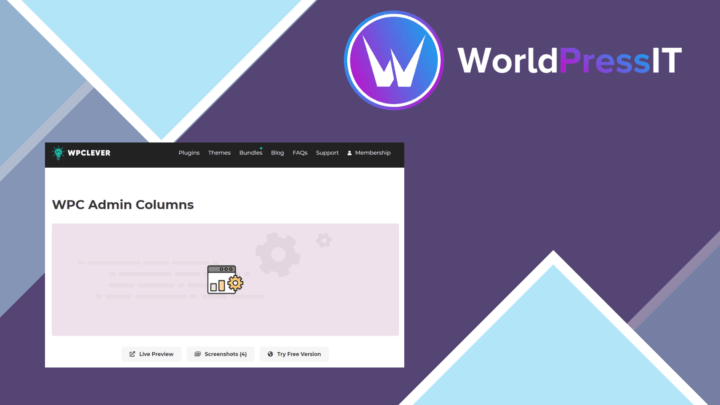 WPC Admin Columns screenshot