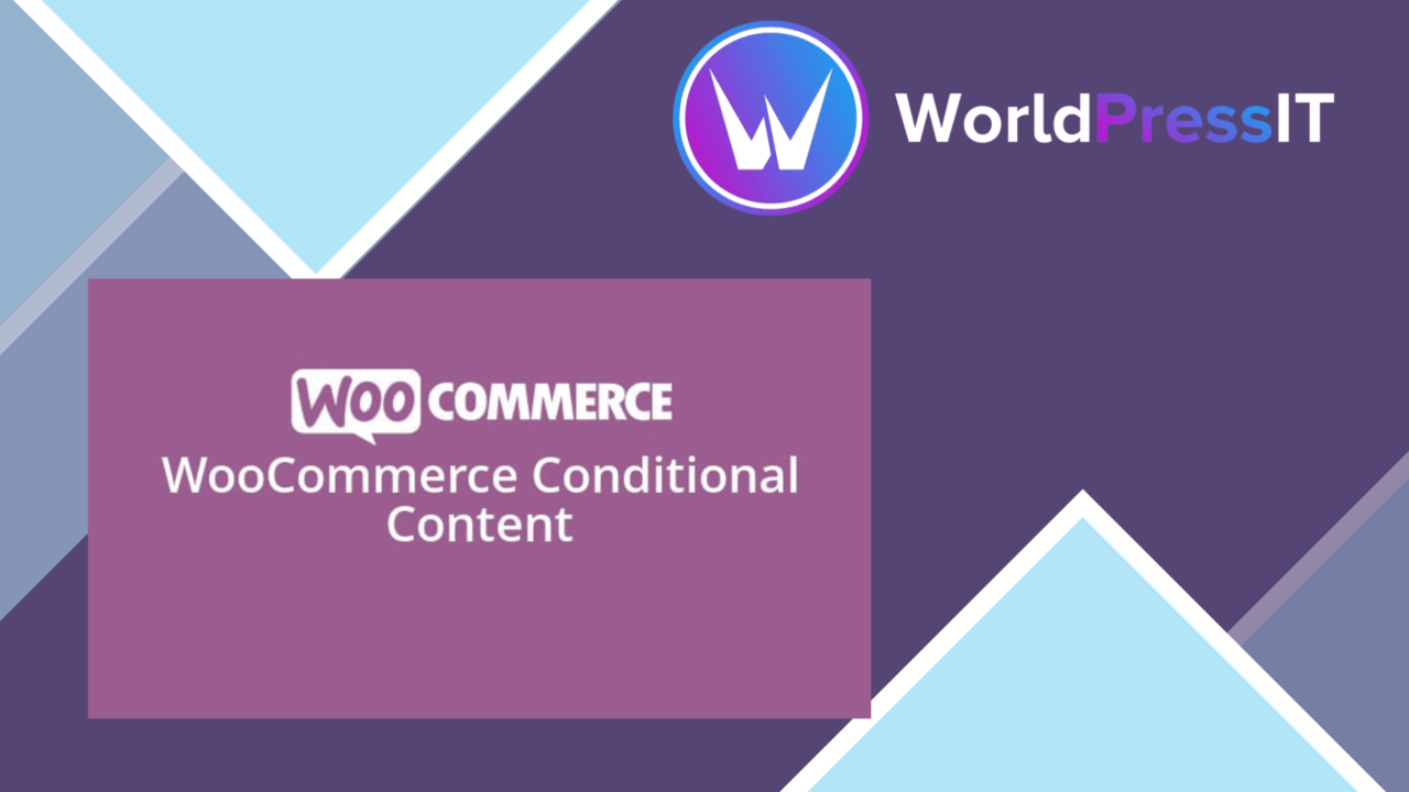 WooCommerce Conditional Content screenshot