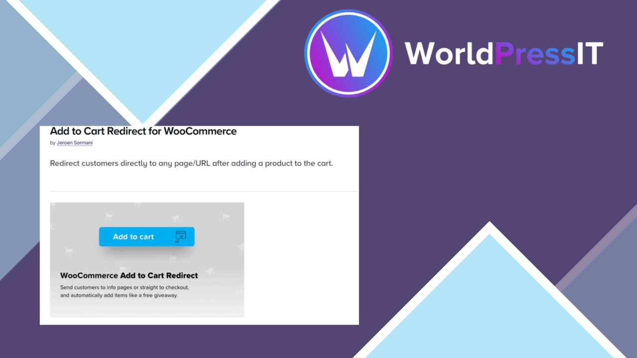 Add To Cart Redirect for WooCommerce screenshot