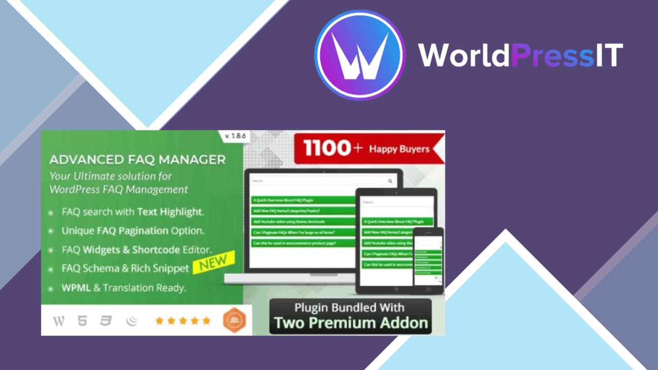 BWL Advanced FAQ Manager screenshot