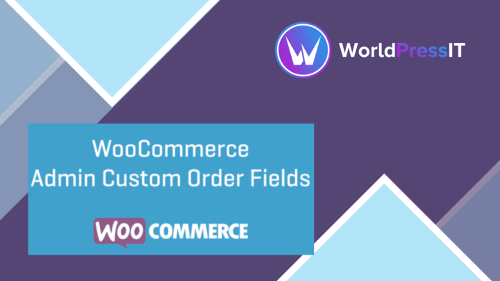 WooCommerce Admin Custom Order Fields screenshot