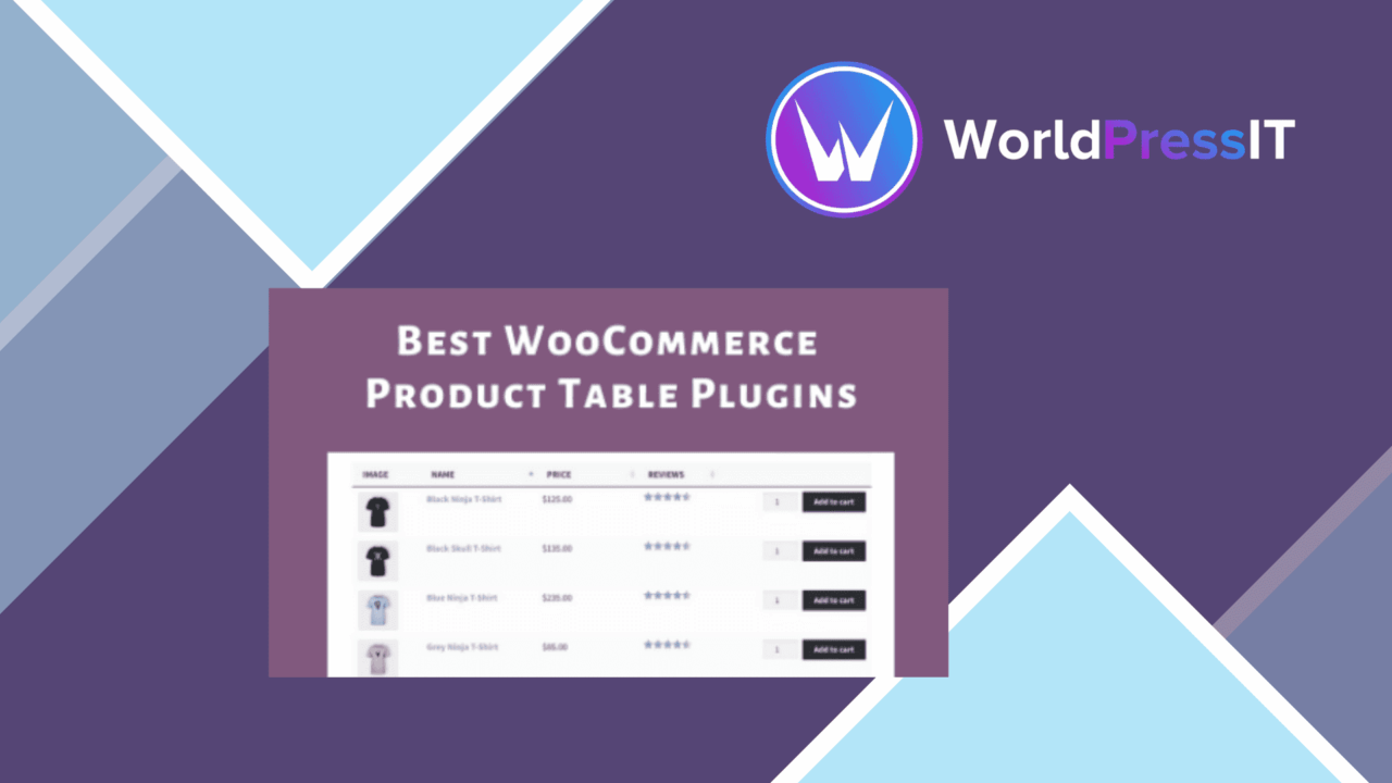 WooCommerce Product Table screenshot