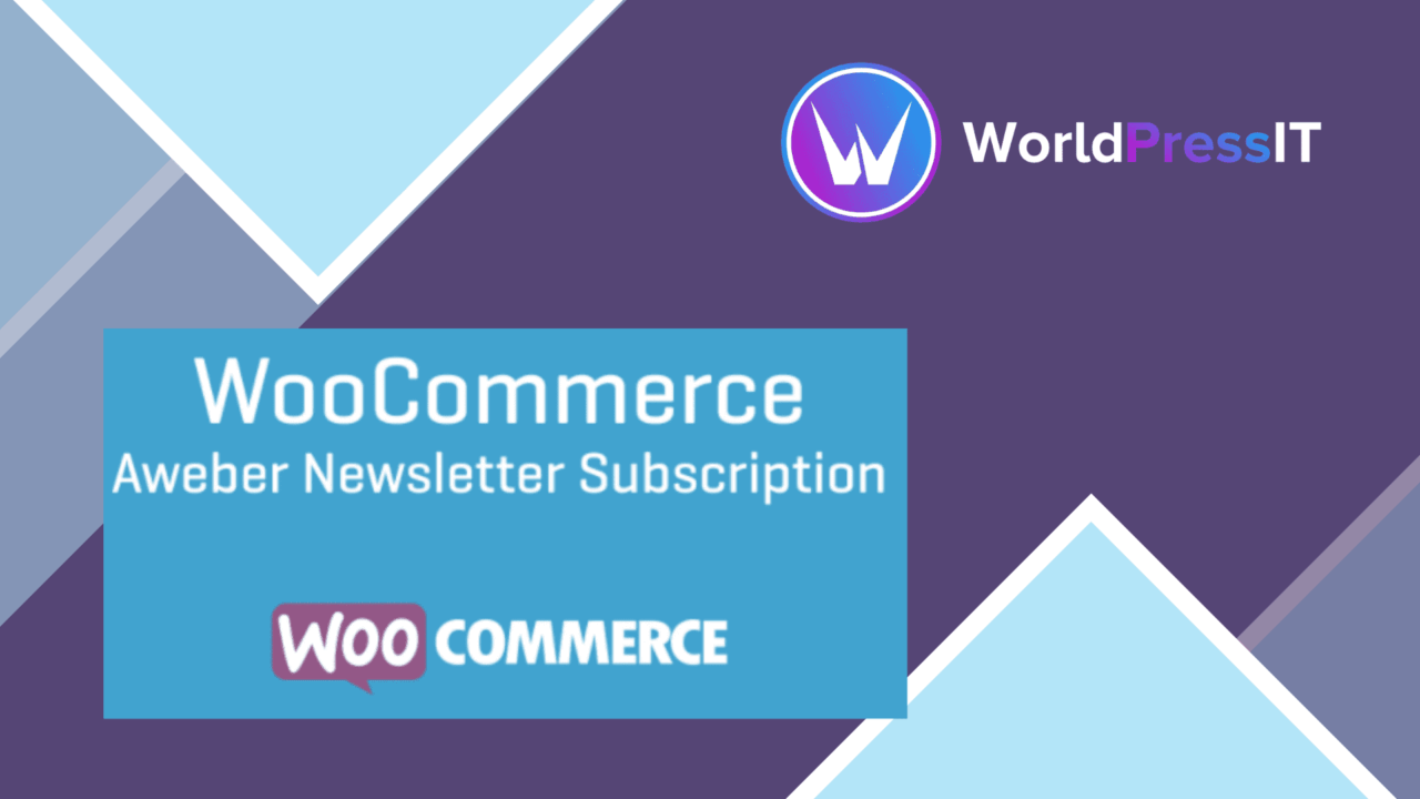 WooCommerce Aweber Newsletter Subscription screenshot