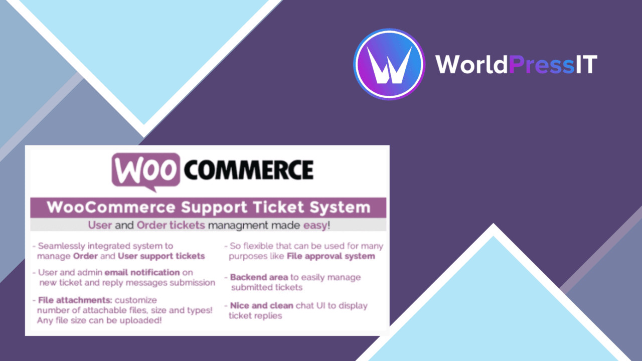 WooCommerce Support Ticket System screenshot