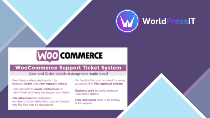WooCommerce Support Ticket System screenshot