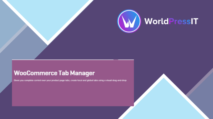 WooCommerce Tab Manager screenshot