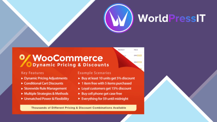 WooCommerce Dynamic Pricing and Discounts screenshot