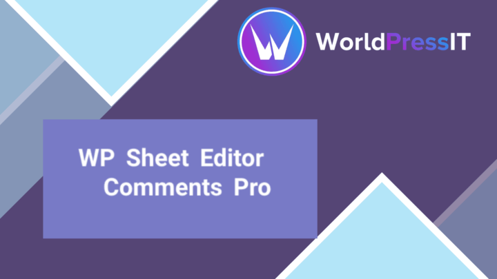 WP Sheet Editor Comments Pro screenshot