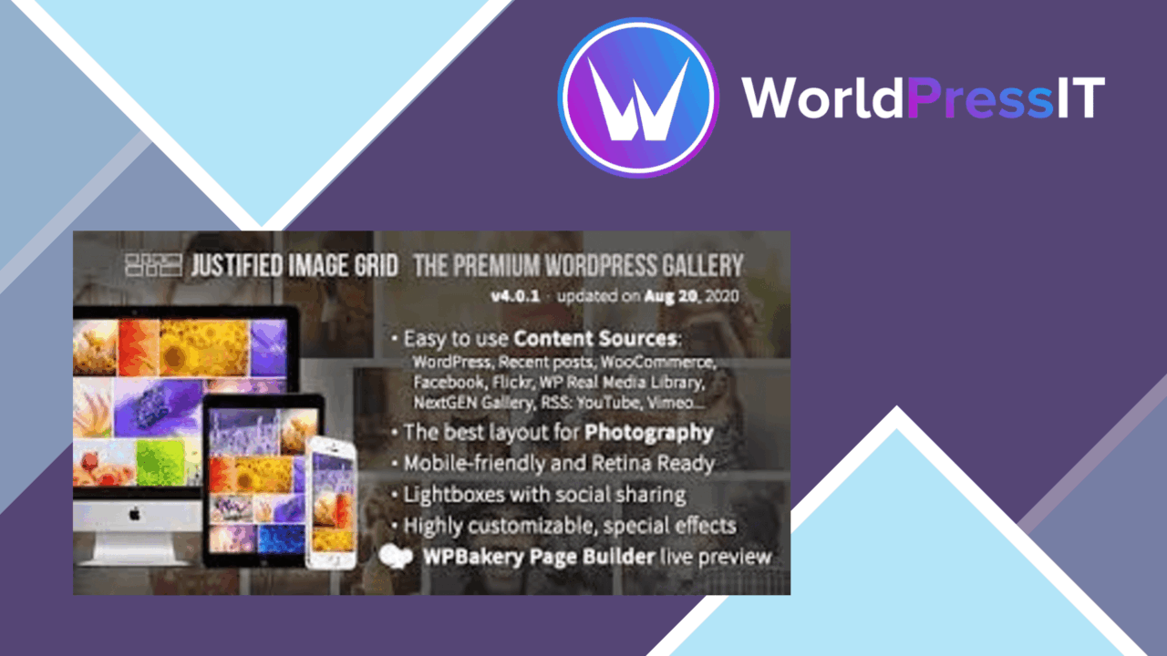 Justified Image Grid – Premium WordPress Gallery screenshot