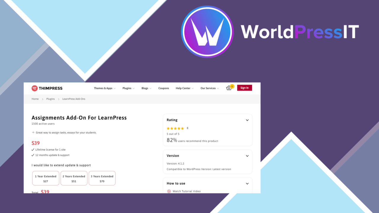LearnPress Assignment screenshot