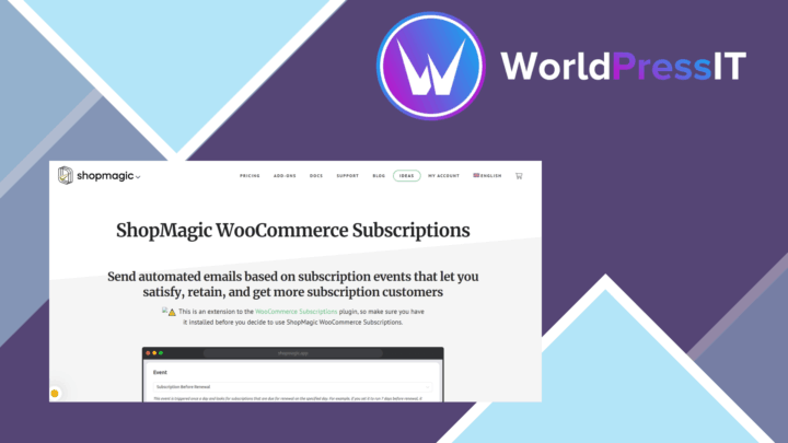 ShopMagic for WooCommerce Subscriptions screenshot