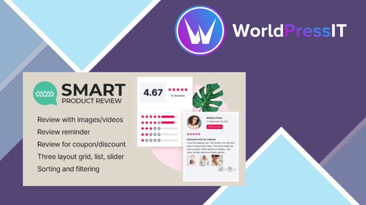 Smart Product Review For WooCommerce screenshot