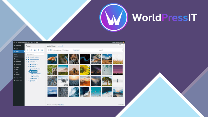 Wicked Folders Pro Plugin screenshot